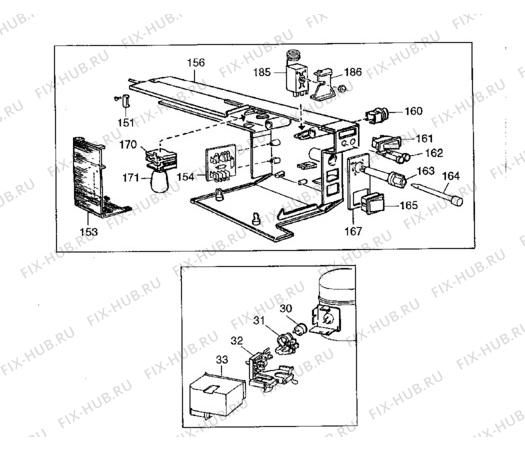 Взрыв-схема холодильника Electrolux EU3202C - Схема узла Electrical equipment 268